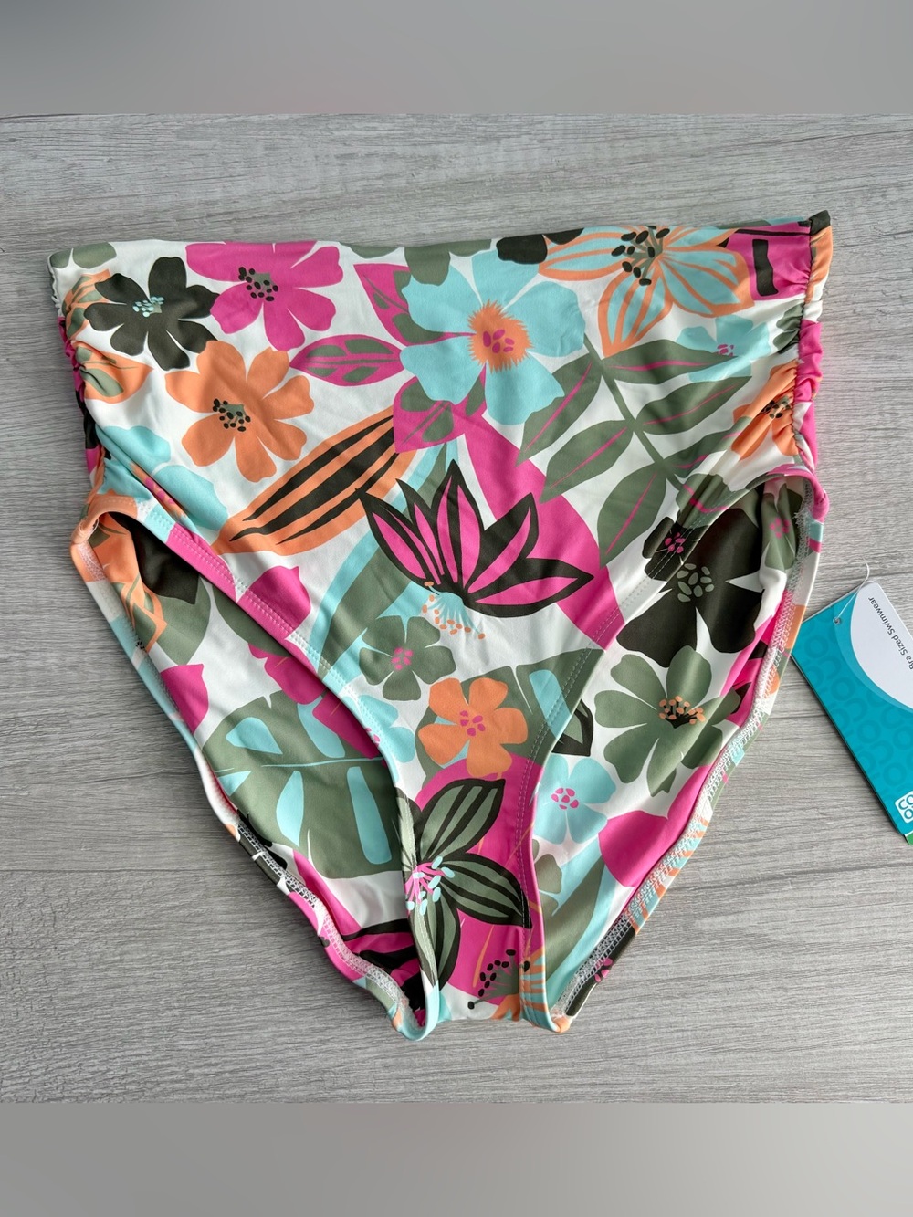 Coco Reef Women’s Impulse Rollover Bikini Bottom - Lush Blooms Size Large